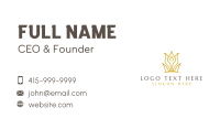 Royal Queen Crown  Business Card