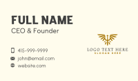 Psychology Symbol Wings Business Card