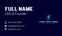 Electric Thunderbolt Lightning Business Card