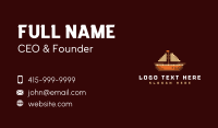 Sea Voyage Ship Business Card