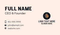 Gold Lion King Badge Business Card