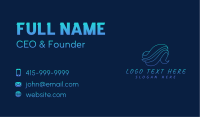 Creative Aquatic Wave Business Card