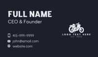 Gray Motorcycle Business Card Design