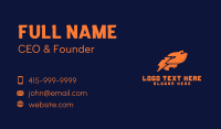 Orange Lightning Energy Business Card