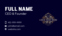 Luxury Shield Ornament Business Card Design