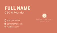 Dainty Business Card example 3