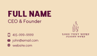 Red Wine Business Card example 2