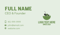 Garden Care Lawn Mower Business Card Design