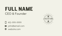 Van Campfire Adveture Business Card Design