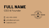 Outdoor Camping Adventure Business Card