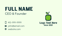 Green Apple Fruit Business Card Design