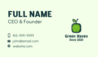 Green Apple Fruit Business Card Image Preview