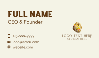 Gold Regal Lion Business Card