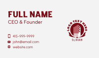 Red Building Condominium Business Card