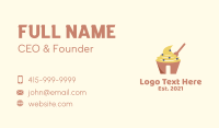 Cream Pastry Cupcake Business Card Design