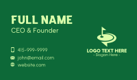 Golf Course Speech Bubble Business Card Design