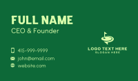 Golf Course Speech Bubble Business Card