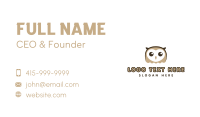 Cute Owl Bird Business Card Design