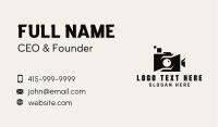 Vlogger Video Camera Business Card
