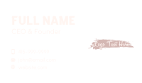 Feminine Brush Wordmark Business Card