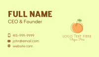 Orange Fruit Outline  Business Card