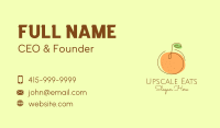 Orange Fruit Outline  Business Card Image Preview