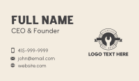 Wrench Banner Badge Business Card