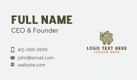 Leaf Marijuana Smoker Business Card Design