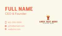 Djembe Musical Instrument  Business Card
