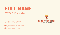 Djembe Musical Instrument  Business Card Design