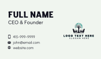 Tree Chair Furniture Business Card Design