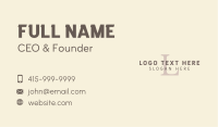 Generic Professional Lettermark Business Card Design