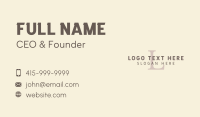 Generic Professional Lettermark Business Card