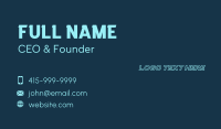 Business Outline Wordmark Business Card Design