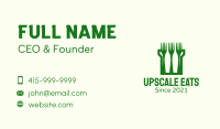 Green Fork Turret Business Card Image Preview