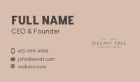 Corporate Elegant Wordmark Business Card Image Preview