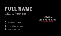 Drag Racing Sedan Vehicle Business Card Design