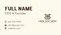 Carpentry Construction Tools Business Card