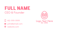 Pink Dating Egg  Business Card