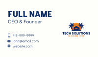 Sunset Tropical House Business Card