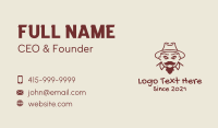 Fedora Hat Gentleman  Business Card Design