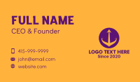 Yellow Trident Seafood Restaurant Business Card