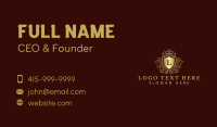 Royal Crest Monarchy Business Card