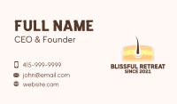 Hair Loss Business Card example 1