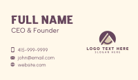 Mountain Peak Letter A Business Card