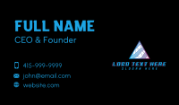 Cyber Pyramid Triangle Business Card