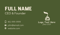 Spa Essential Oil  Business Card