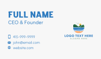 Tropical Mountain Beach Business Card