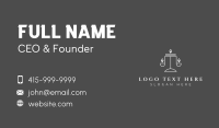 Diamond Justice Scale Business Card