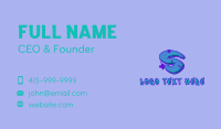 Graffiti Star Letter S Business Card Design